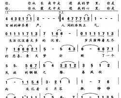 人间正气简谱-电视剧《国家公诉》主题歌