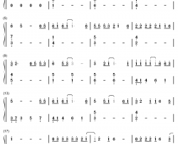 心太软钢琴简谱-数字双手-任贤齐