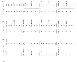 Sandcastles钢琴简谱-数字双手-Beyoncé