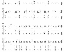 嘆きのリフレイン钢琴简谱-数字双手-末廣優里