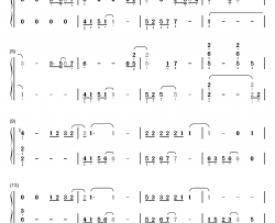 十二月的奇迹钢琴简谱-数字双手-EXO