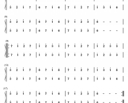 练习曲39钢琴简谱-数字双手