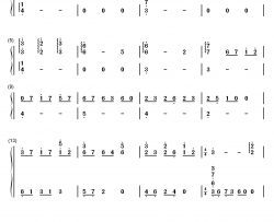 静かな日々钢琴简谱-数字双手-S.E.N.S.