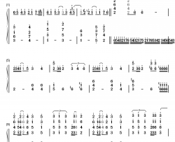 Asphyxia钢琴简谱-数字双手-Cö shu Nie