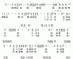 我从草原来简谱-德德玛演唱