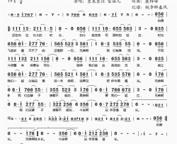 有难同当简谱(歌词)-东来东往、雷诺儿演唱-桃李醉春风记谱