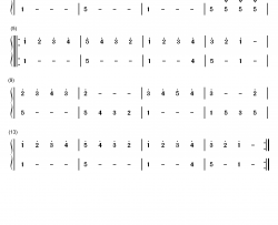 练习曲13钢琴简谱-数字双手-EOP团队