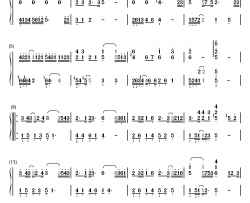 生生不息钢琴简谱-数字双手-马天宇