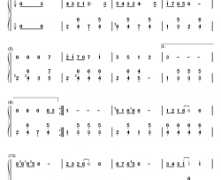 随时光流逝钢琴简谱-数字双手-Herman Hupfeld