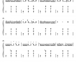 在草地上钢琴简谱-数字双手-利什内