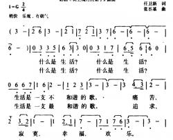 这就是生活简谱-话剧《街上流行红裙子》插曲成方圆-