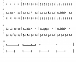 隔壁泰山钢琴简谱-数字双手-阿里郎