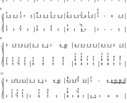 キセキ钢琴简谱-数字双手-GREEEEN