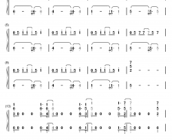 飘向北方钢琴简谱-数字双手-邓紫棋