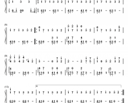 遺サレタ場所斜光钢琴简谱-数字双手-冈部启一