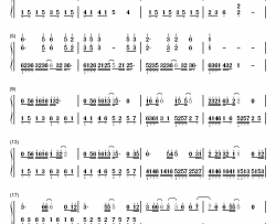 夙念钢琴简谱-数字双手-郁可唯