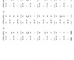 春天来了钢琴简谱-数字双手-未知