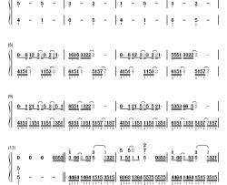 都选C钢琴简谱-数字双手-大鹏