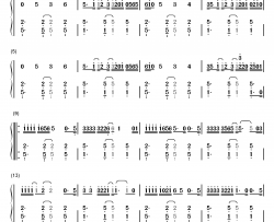 众神降临里约钢琴简谱-数字双手-群星