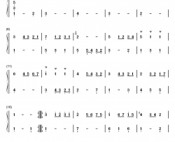 小步舞曲 1钢琴简谱-数字双手-巴赫