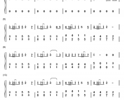 离开以后钢琴简谱-数字双手-丁浩然