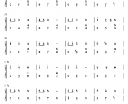 恋心钢琴简谱-数字双手-水谷広実