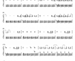 摩天大楼钢琴简谱-数字双手-薛之谦