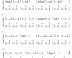 解放区的天钢琴简谱-数字双手-刘西林