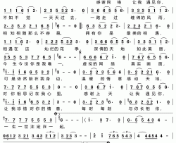 网络让我遇见你简谱(歌词)-刘伟演唱-谱友独览梅花567上传