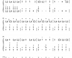 拉德斯基进行曲钢琴简谱-数字双手-约翰·施特劳斯  Johann Strauss Sr.