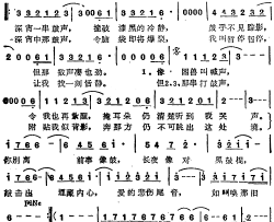 午夜鼓声简谱-苏芮演唱