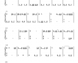 别说我的眼泪你无所谓钢琴简谱-数字双手-东来东往