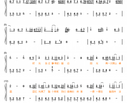 最美的时光钢琴简谱-数字双手-王源