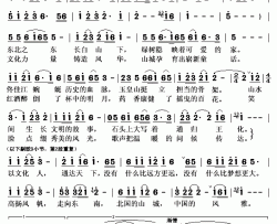 风雅山城简谱(歌词)-李菲菲演唱-秋叶起舞记谱上传