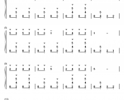 粉刷匠钢琴简谱-数字双手-列申斯卡