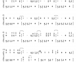 言叶にできない想い钢琴简谱-数字双手-Leaf