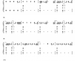 Something in the Way You Move钢琴简谱-数字双手-Ellie Goulding