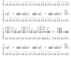 Summer完美版钢琴简谱-数字双手-久石让