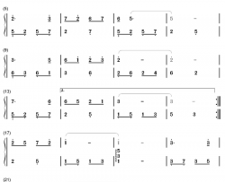 一帘幽梦钢琴简谱-数字双手-萧丽珠