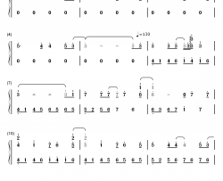 Unravel钢琴简谱-数字双手-Tk from  凛冽时雨