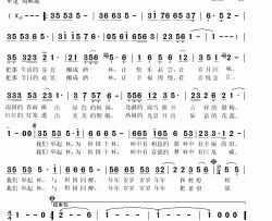 与祖国同醉简谱(歌词)-秋叶起舞记谱