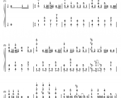 ハジメノウタ钢琴简谱-数字双手-DracoVirgo