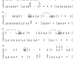 星河涛声钢琴简谱-数字双手-骆集益