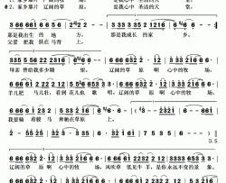 家乡的牧场简谱(歌词)-蓝琪儿演唱-秋叶起舞记谱上传