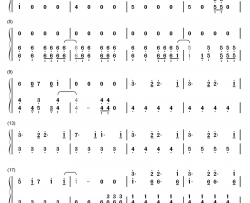 Destin Histoire钢琴简谱-数字双手-吉木梨纱（吉木りさ）