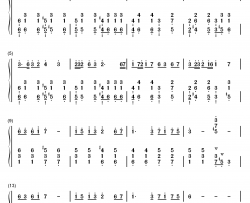 カンタレラ钢琴简谱-数字双手-KAITO