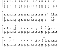 Valkyrie钢琴简谱-数字双手-和乐器乐队