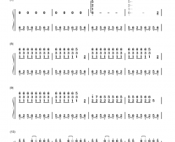 スピードと摩擦钢琴简谱-数字双手-amazarashi