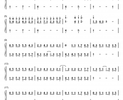 告别校园时钢琴简谱-数字双手-李克勤