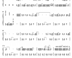 不再见面钢琴简谱-数字双手-西瓜JUN